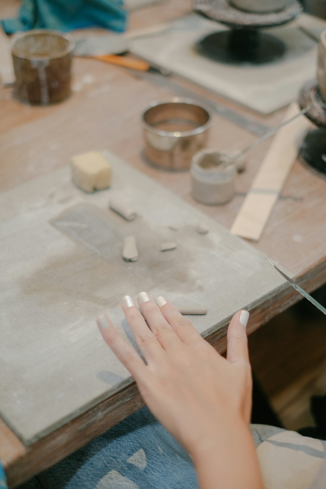 artist in workshop